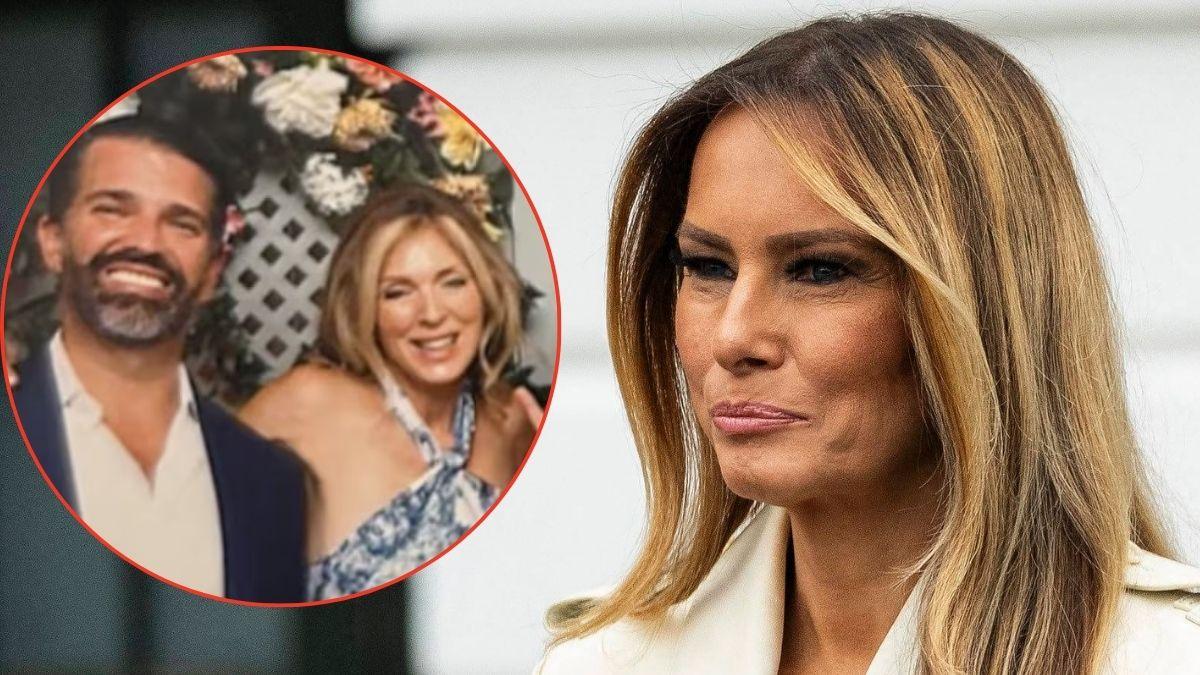 Composite photo of Donald Trump Jr., Marla Maples and Melania Trump.