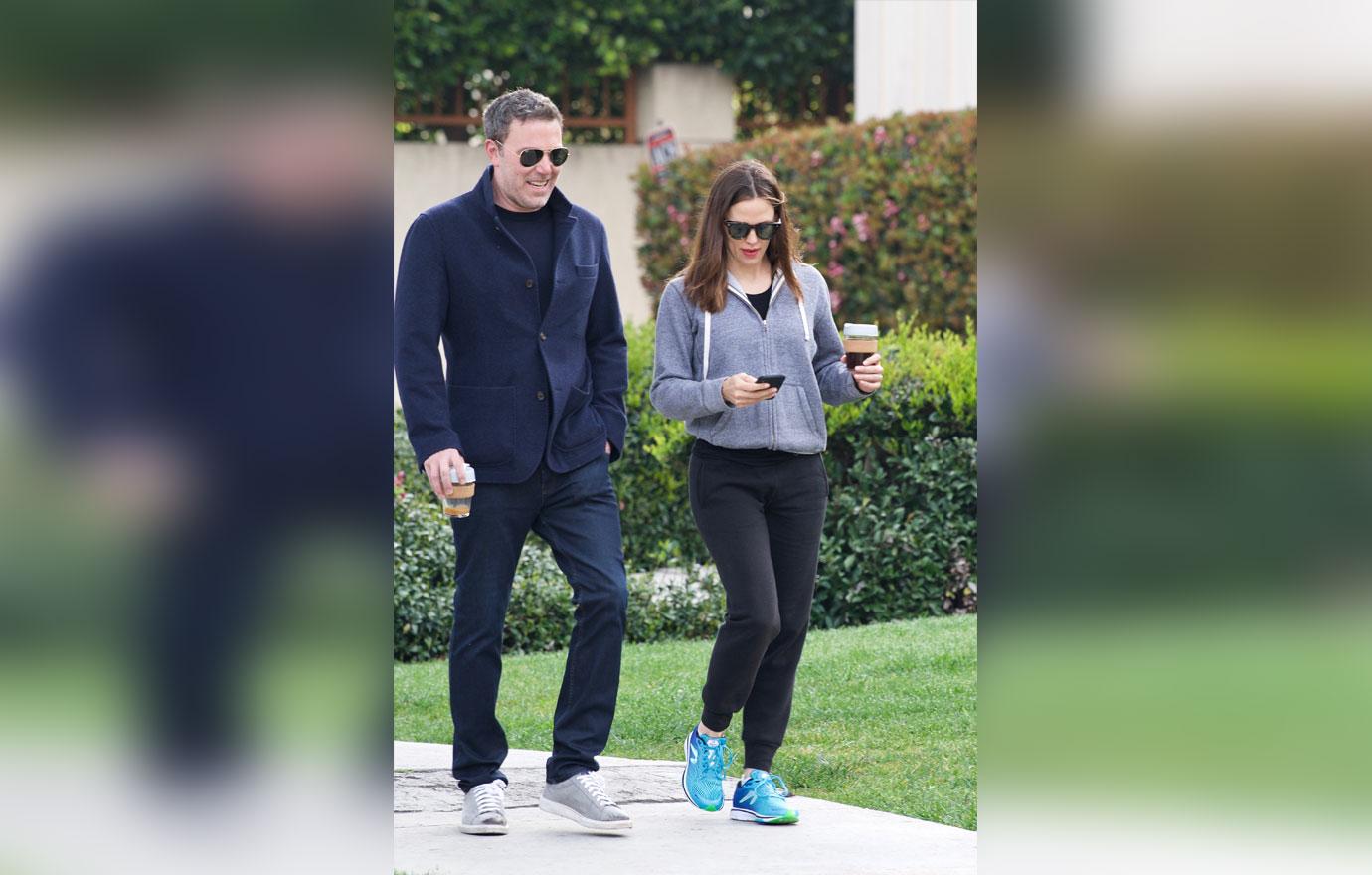 Ben Affleck Happy During Walk With Ex Jen Amid Talks Of Shacking Up With Lindsey