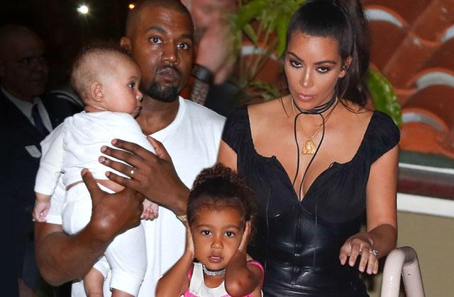 //Kim Kardashian Kanye West Divorce Baby Three