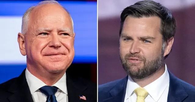 photo of Tim Walz and JD Vance