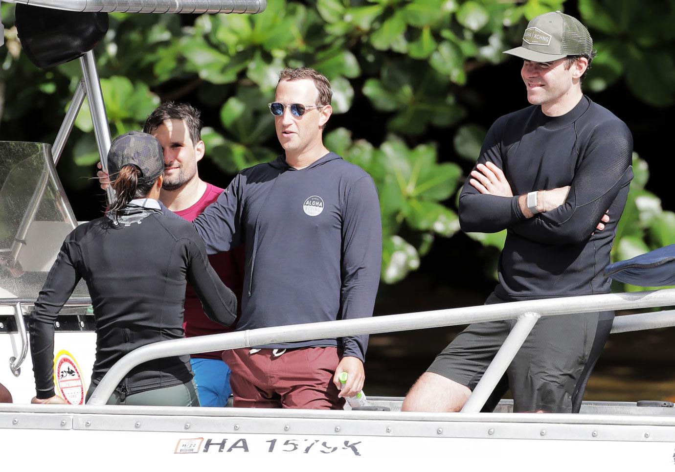 mark zuckerberg seen laughing photos friends boat hawaii metaverse sexual assault scandal r