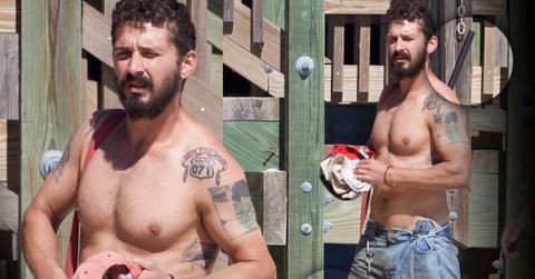 //Shia labeouf shirtless beach shotgun