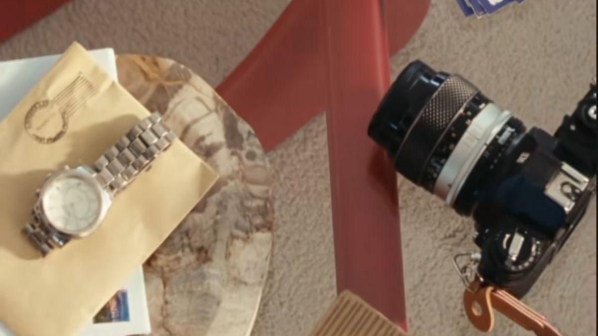Screengrab of letter, camera and watch