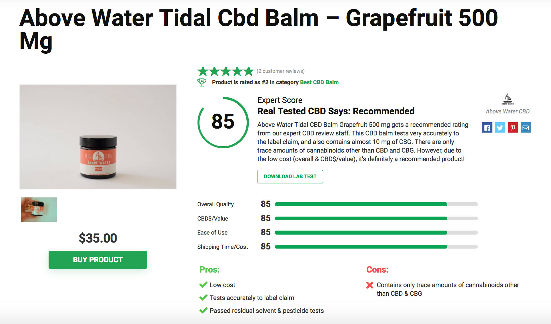 Real Tested CBD Reviews: Top 5 CBD Balms of 2020