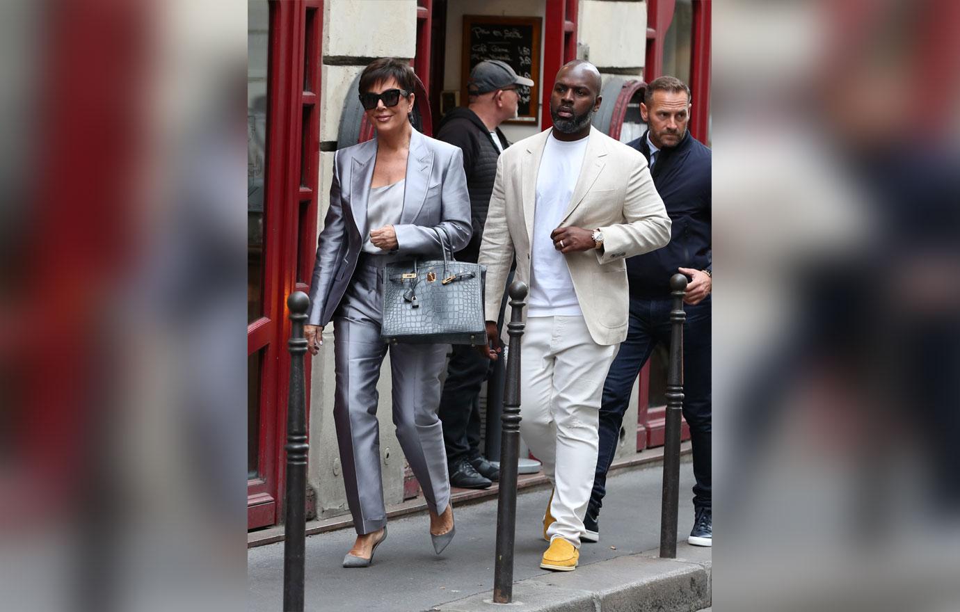 Kris Jenner & Corey Gamble In Paris After ‘KUWTK’ Fight