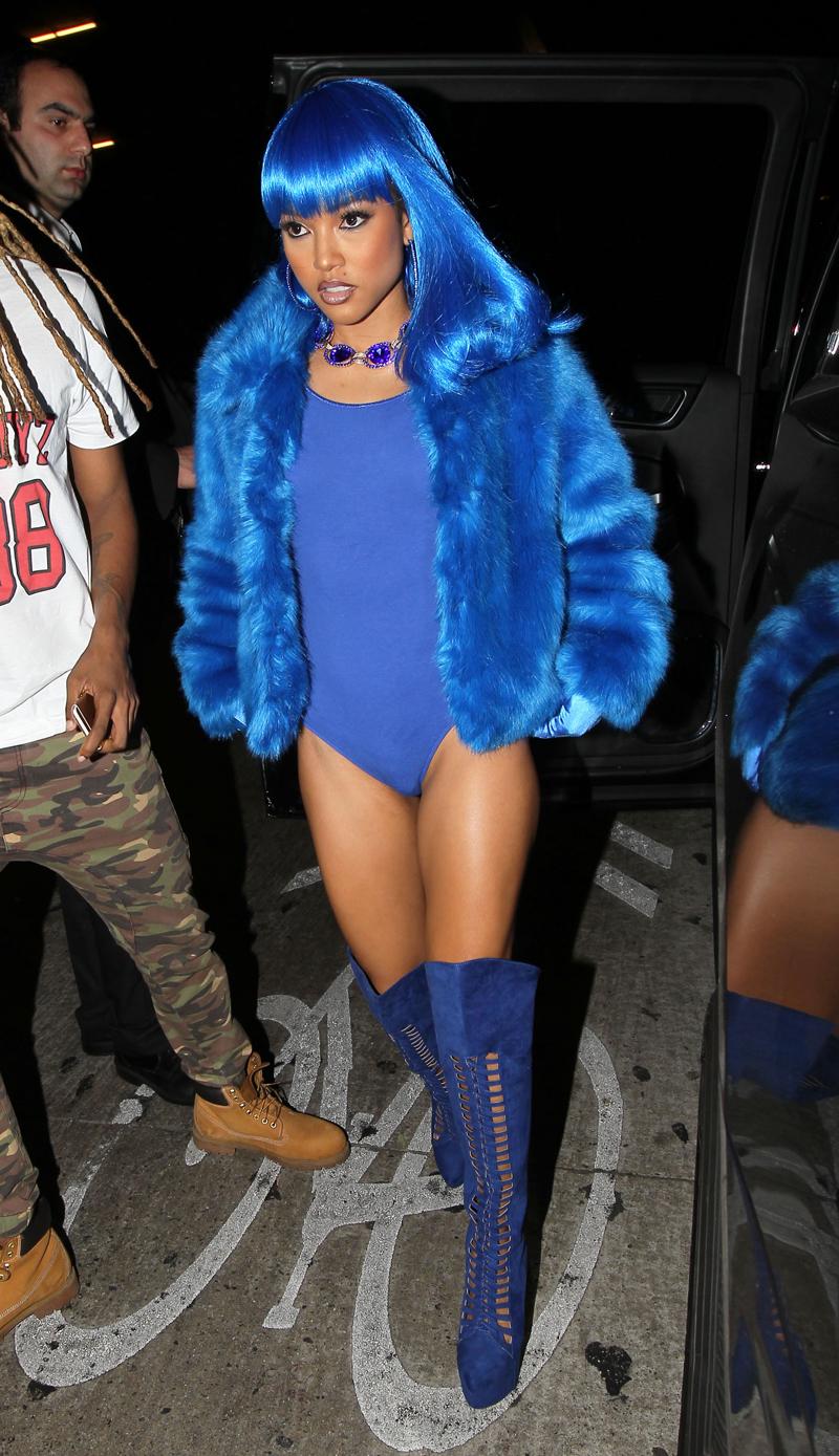 Karrueche Tran Unveils Racy Rear-View Halloween Costume