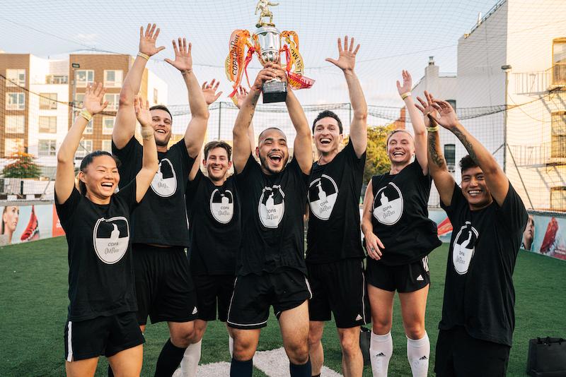 copa old parr champions of the casual division team black