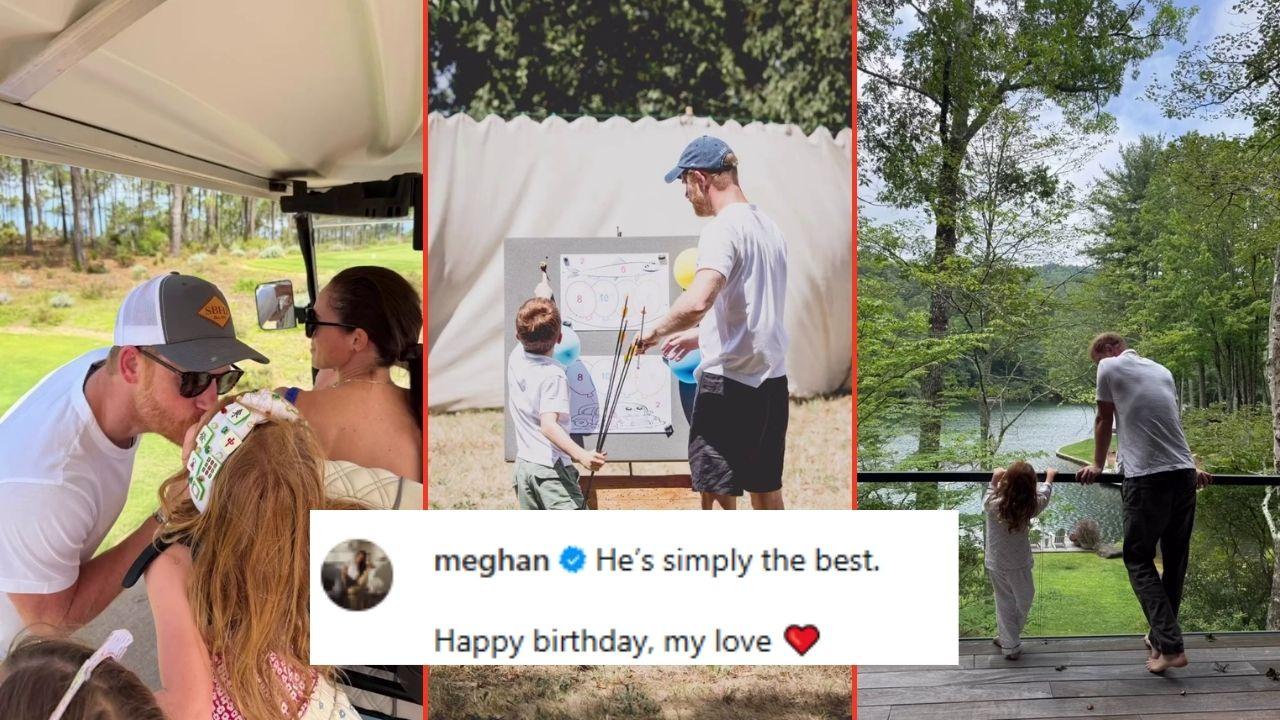 Photo of Prince Harry, Prince Archie, Princes Lilibet and Meghan Markle