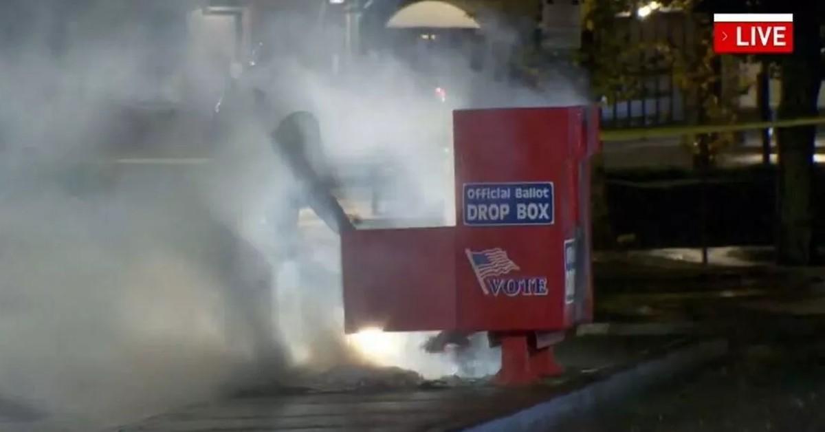 election arson attack fires ballot boxes oregon washington destroy votes katu