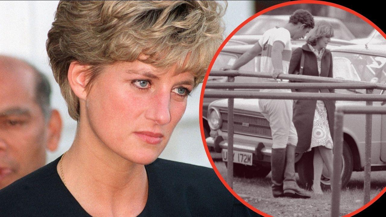 Split photo of Princess Diana, Prince Charles and Camilla Parker Bowles