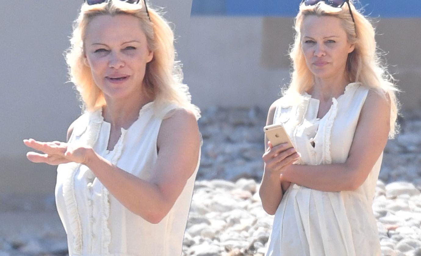 Pamela Anderson Unrecognizable Face St Tropez Pics