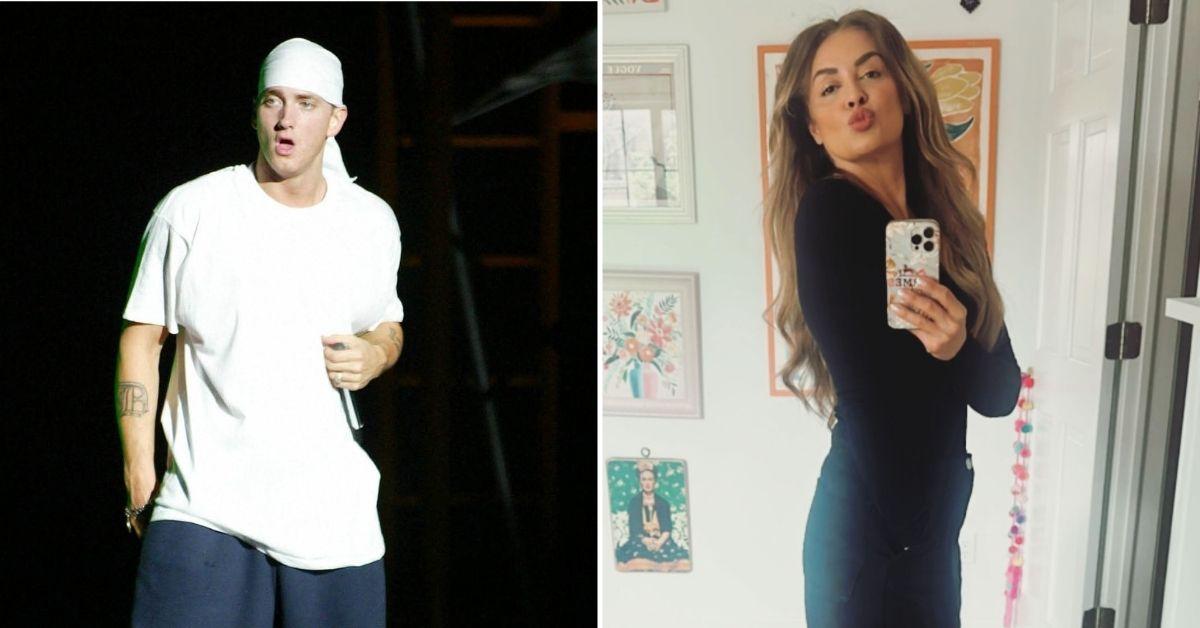 Composite photo of Eminem and Katrina Malota