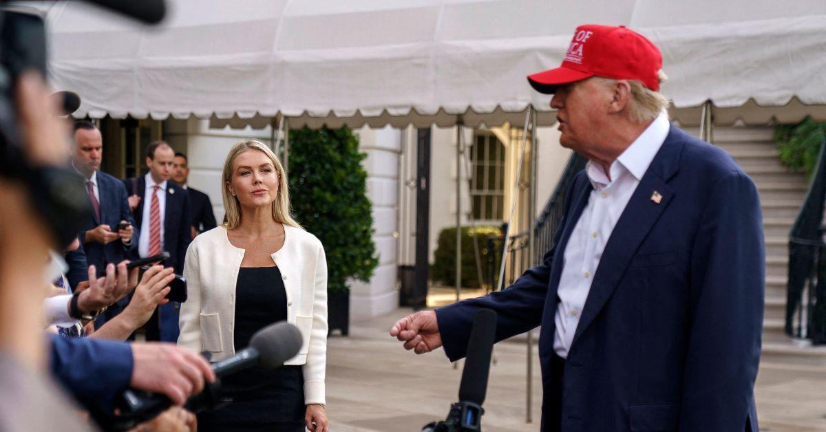 Photo of Karoline Leavitt and Donald Trump