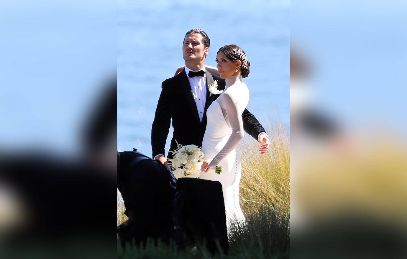 Inside val chmerkovskiy tuxedo jenna johnsons wedding dress