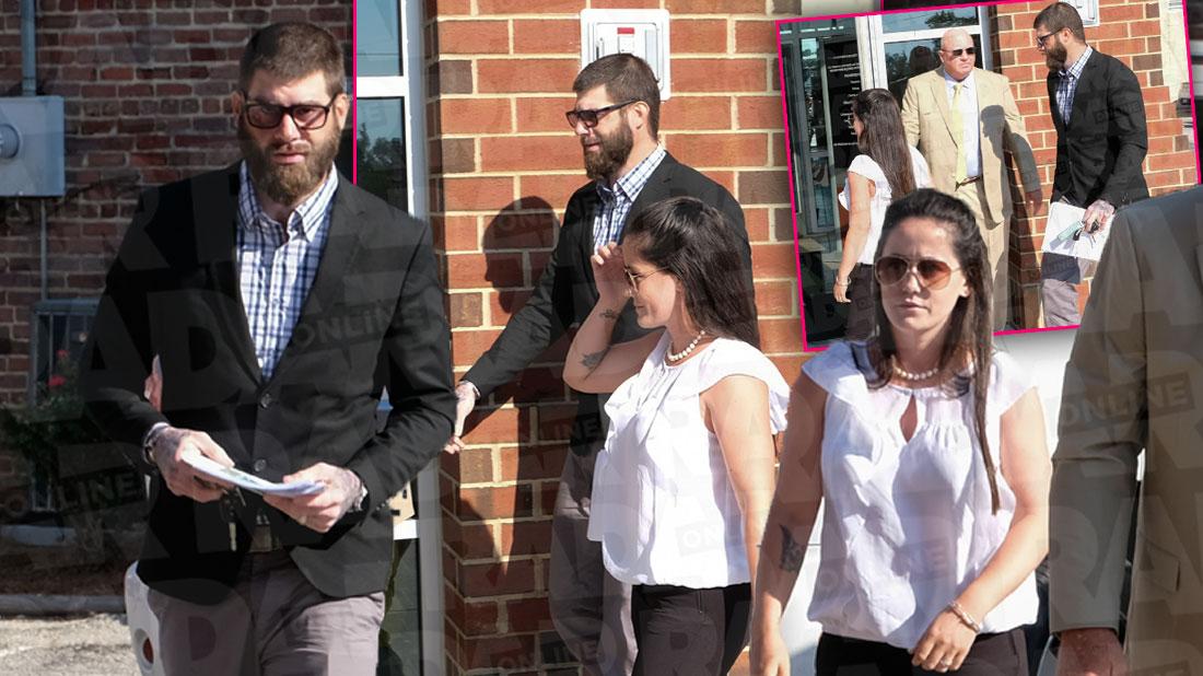 Jenelle Evans & David Eason Arrive To Court Custody Hearing