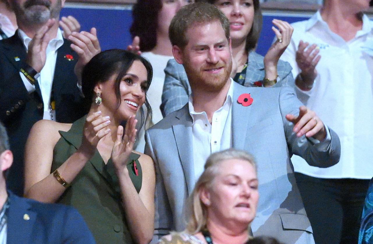 //prince harry and pregnant meghan markle attend invictus games closing pp