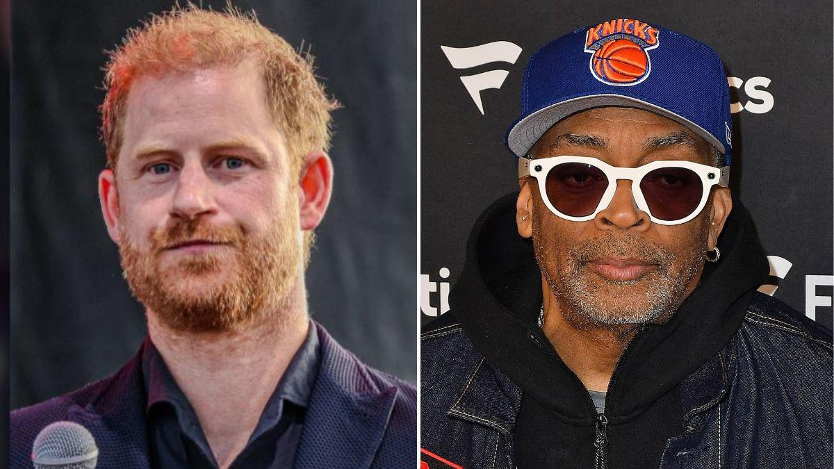 split image of Prince Harry and Spike Lee