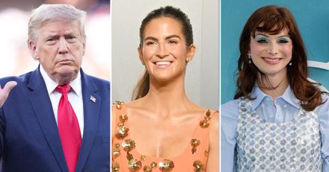 split image of Donald Trump, Kaitlan Collins, Dylan Mulvaney