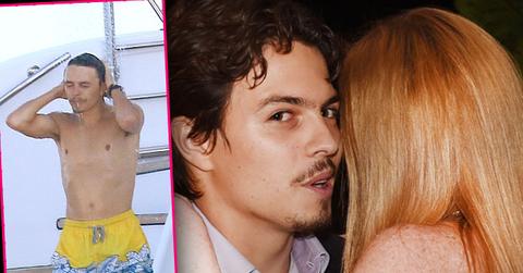 lindsay lohan fiancé egor tarabasov parties st tropez mystery blonde