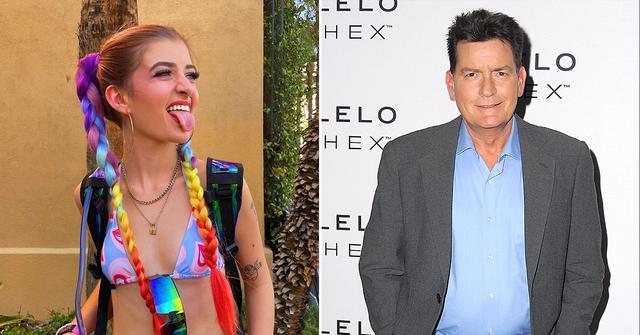 charlie sheen  year old daughter sami denise richards parties las vegas abusive household pp