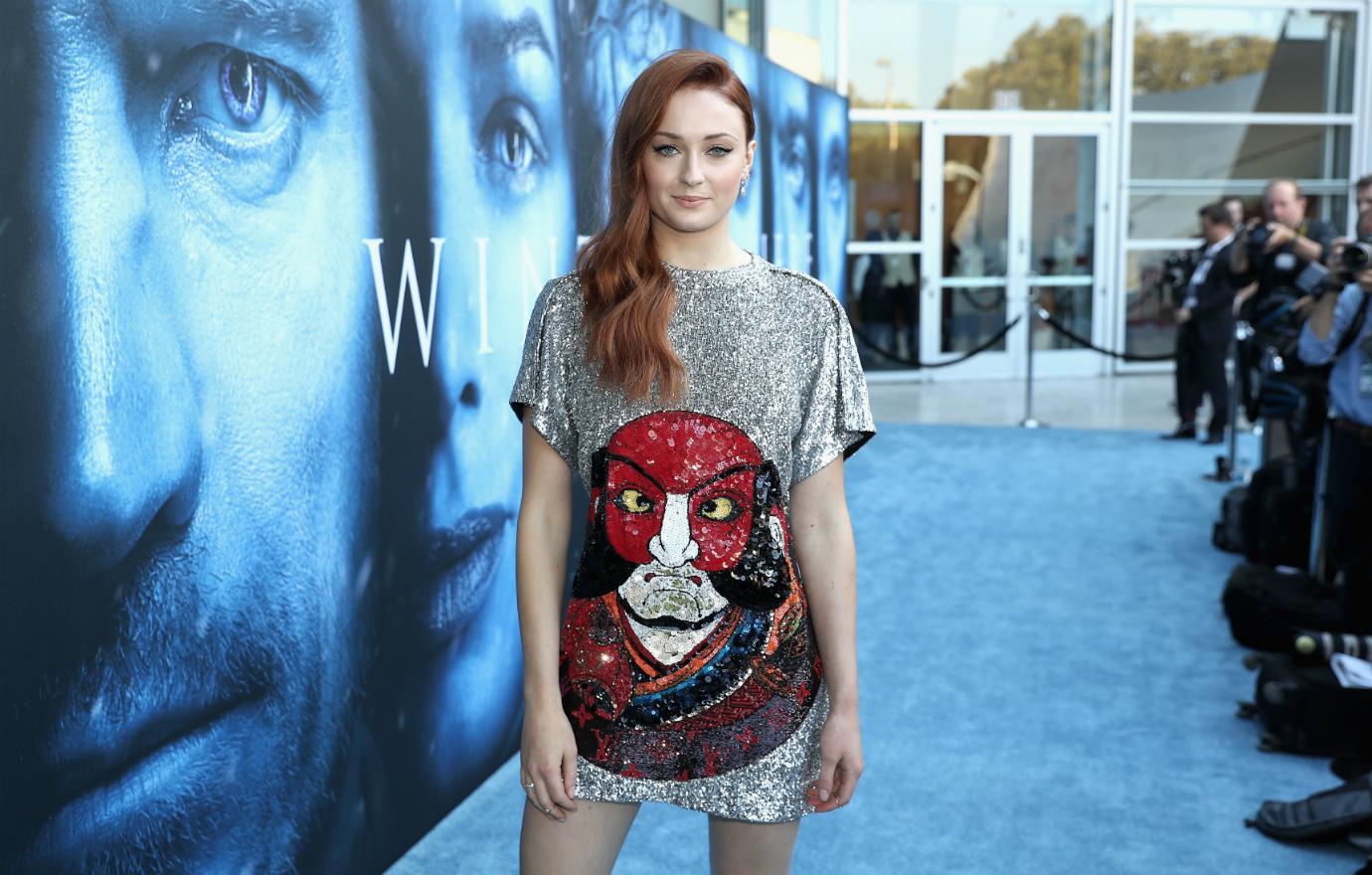 Sophie Turner attended the premiere of HBO's 'Game Of Thrones' season 7 at Walt Disney Concert Hall on July 12, 2017 in Los Angeles, California.