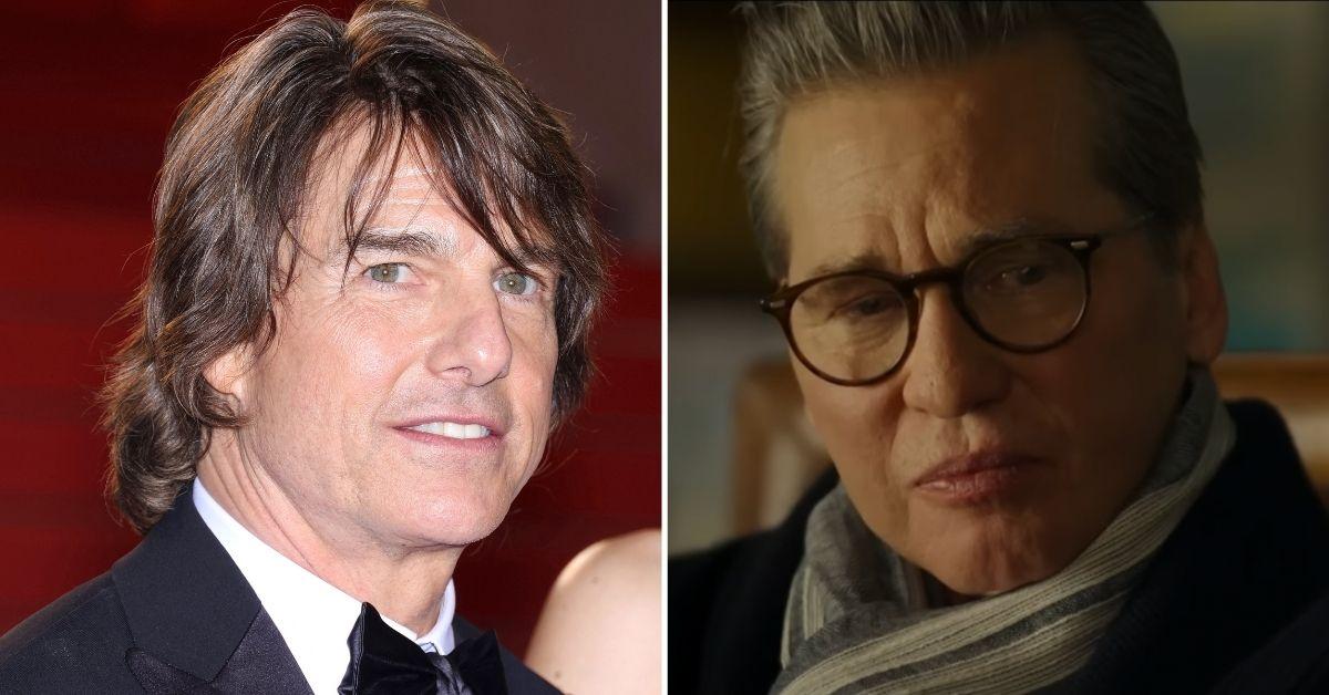 Split photo of Tom Cruise, Val Kilmer