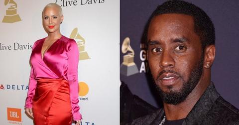 Split photo of Amber Rose and Sean 'Diddy' Combs