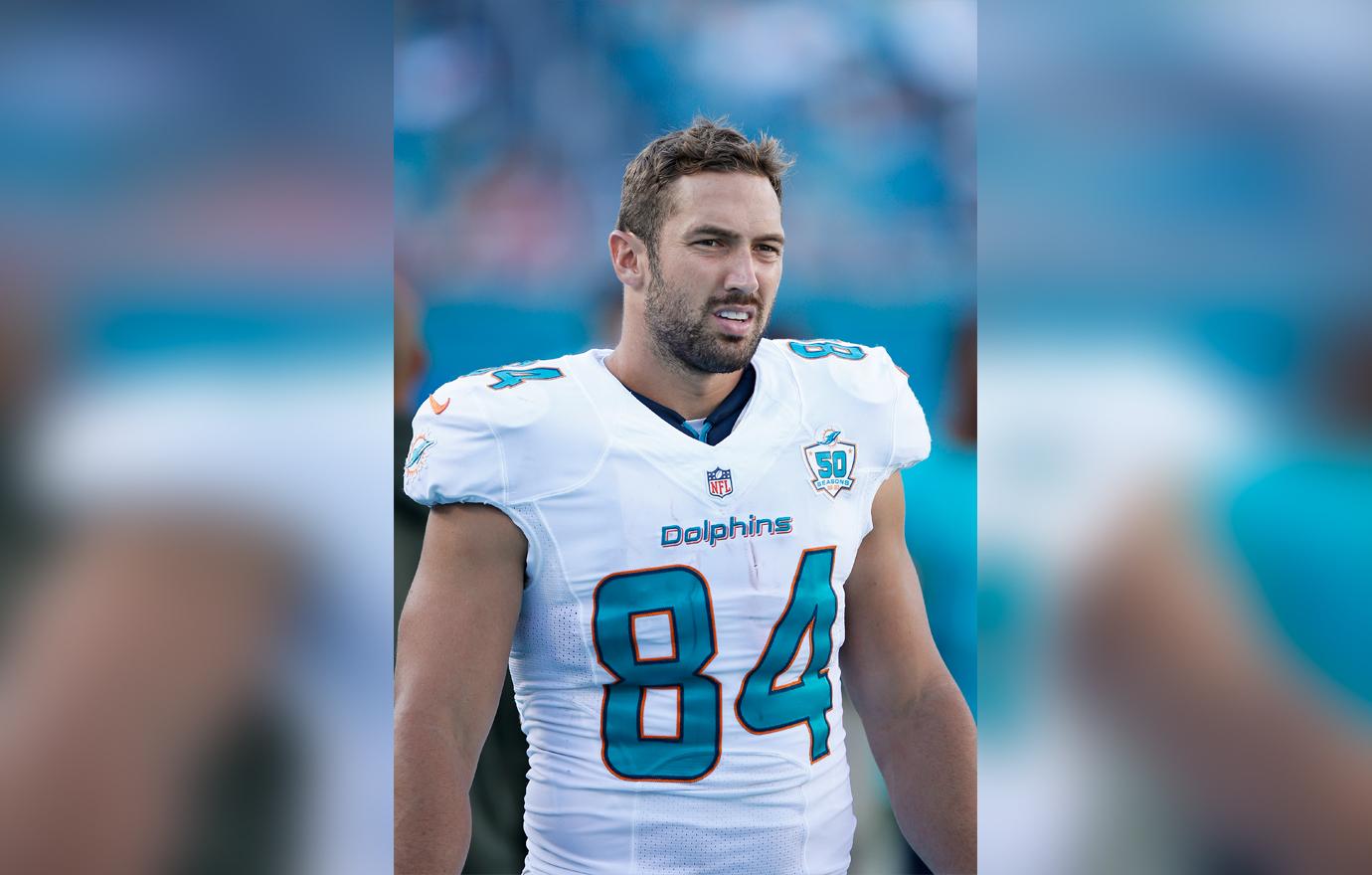 Jordan Cameron in Miami Dolphins Uniform During Game