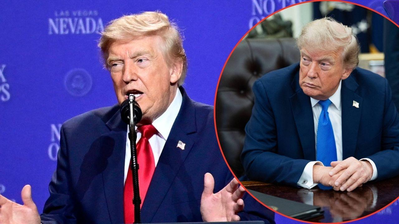 A photo of Donald Trump alongside a photo of Donald Trump