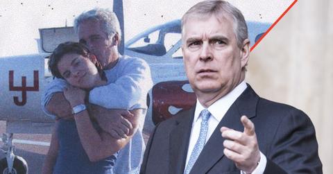 Photo of Andrew Windsor, Jeffrey Epstein and Sarah Kellen