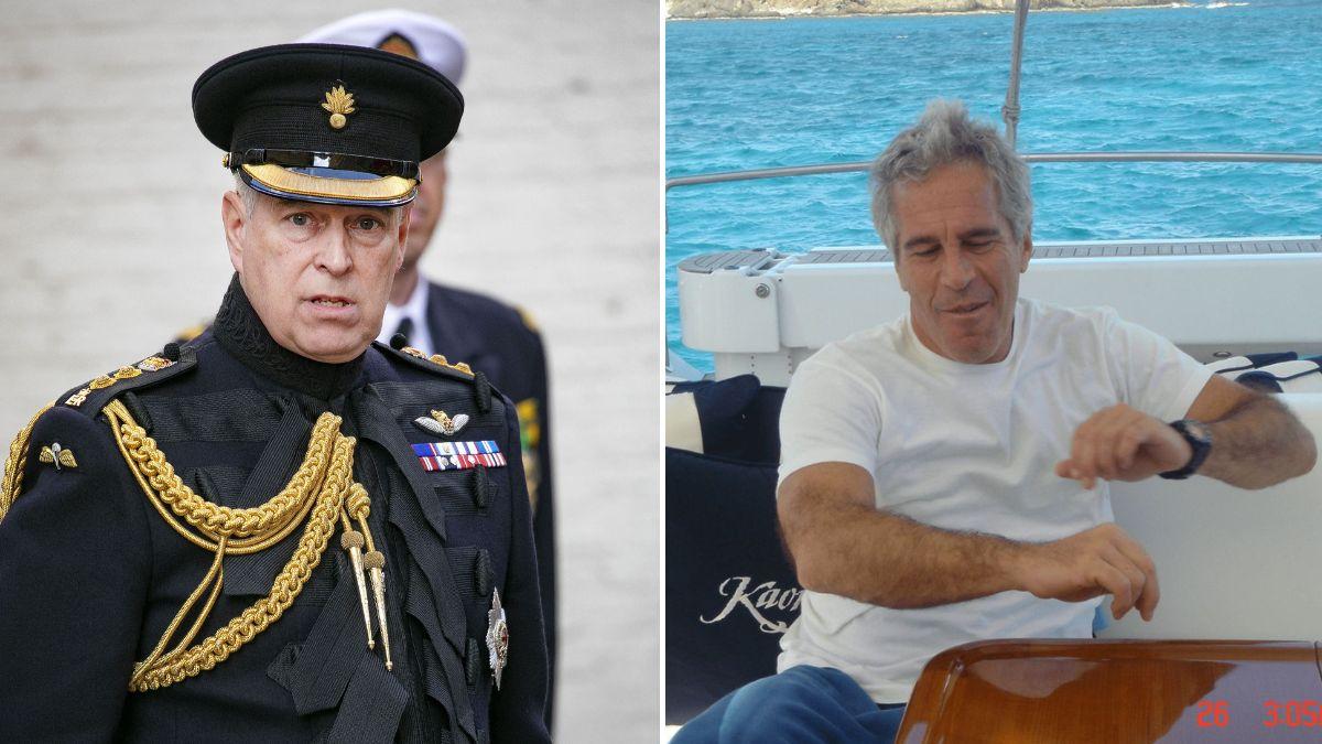 Split photo of Jeffrey Epstein & ex-Prince Andrew