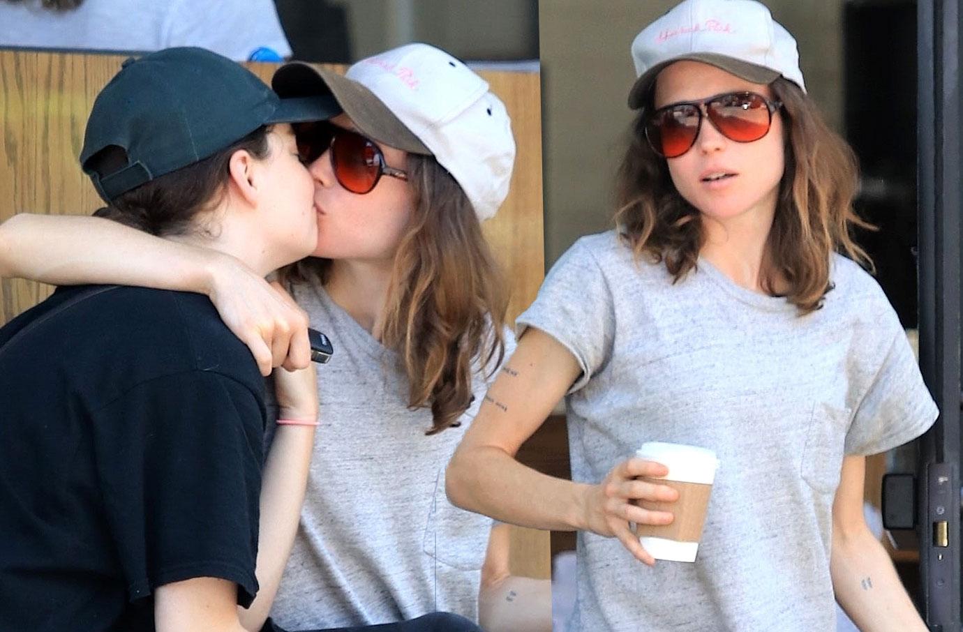 ellen-page-and-emma-portner-kiss