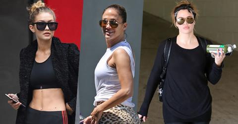 Celebrity workout bodies exercise gear
