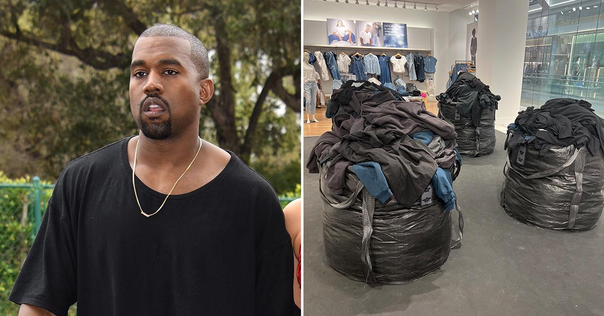 Kanye West Faces Backlash Over Clothes In Trash Bags