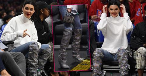 Kendall Jenner Wears 1Ok Boots At Blake Griffin Clippers Game