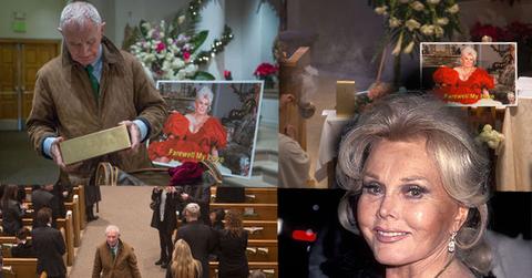//zsa zsa gabor dead funeral church pp