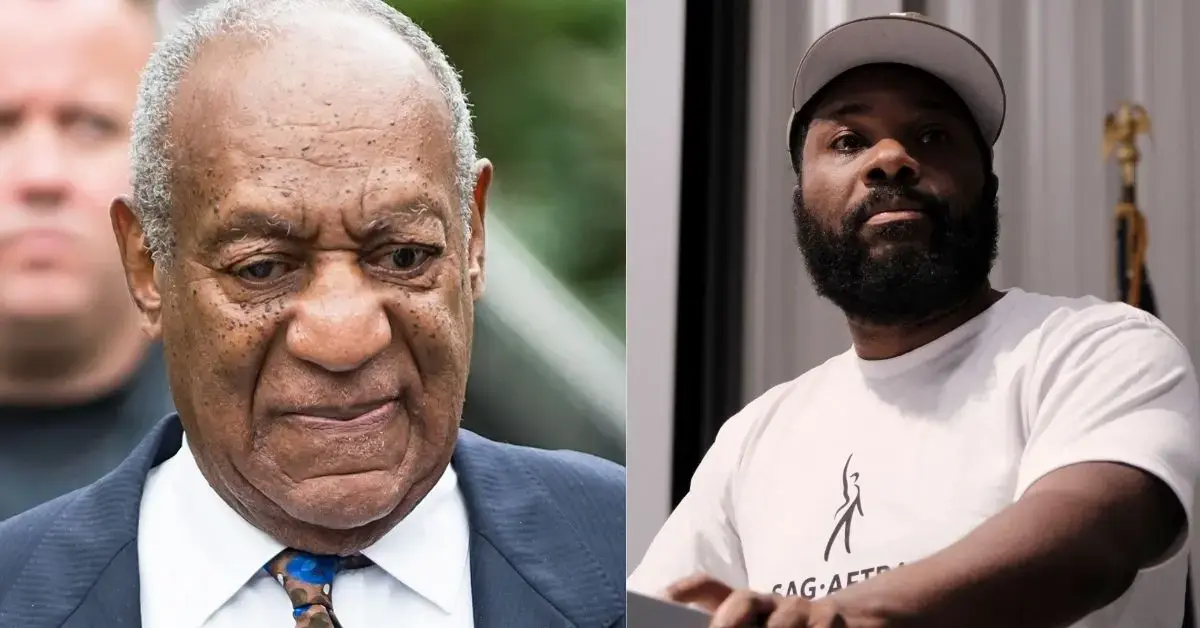 Photo of Bill Cosby and Malcolm-Jamal Warner 