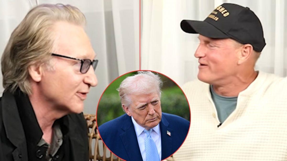 Photo of Bill Maher, Woody Harrelson, Donald Trump