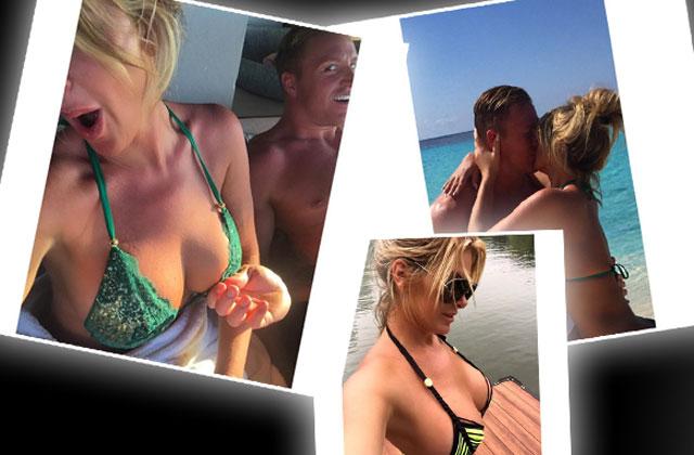 //kim zolciak bikini boobs beach husband instagram pp