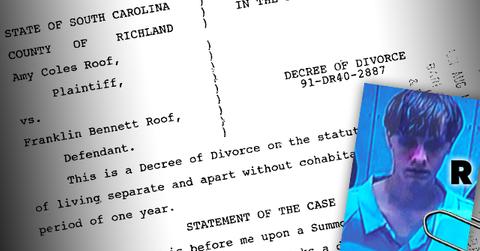 Charleston Church Shooter Dylann Storm Roof Parents Divorce Papers