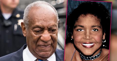 Bill Cosby in Blue Gray Pinstripe Suit Inset Ensa Cosby