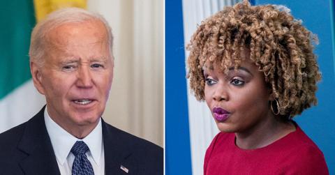 Photo of Joe Biden and Karine Jean-Pierre