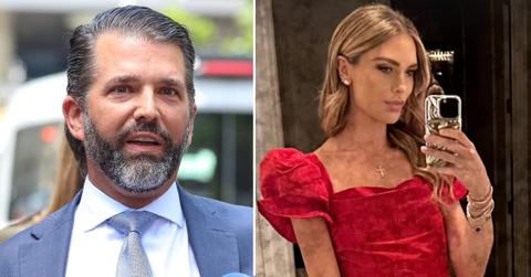 Split photo of Donald Trump Jr., Bettina Anderson