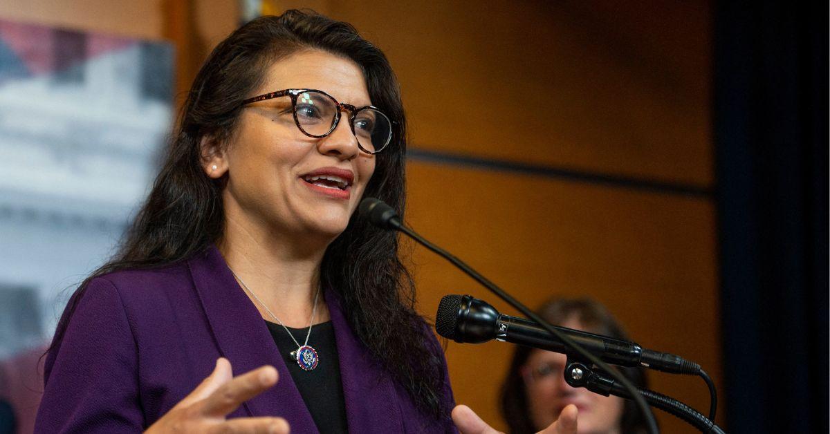 rashida tlaib snaps fox news reporter death to america chants