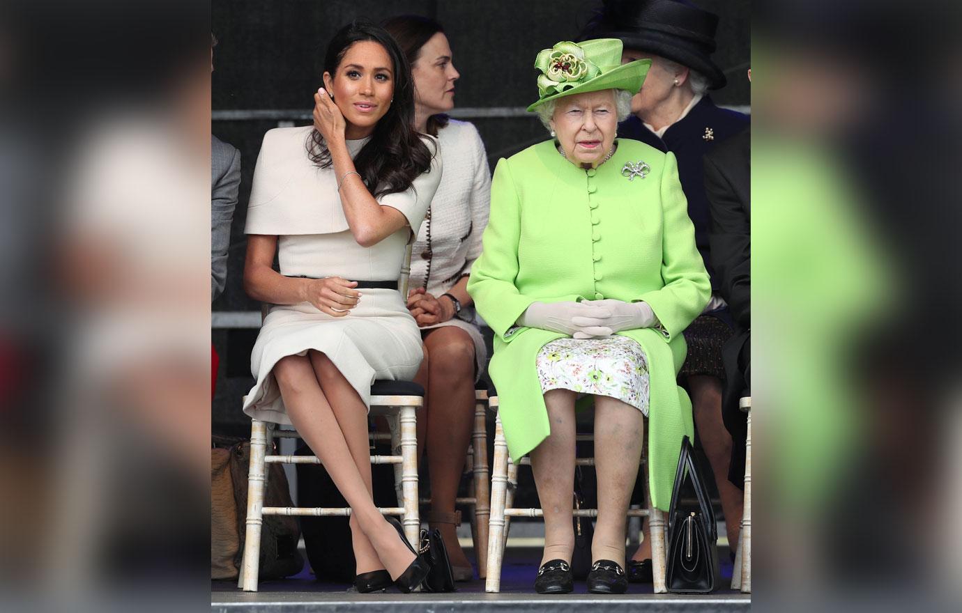 Meghan Markle Queen Elizabeth Smile Royal