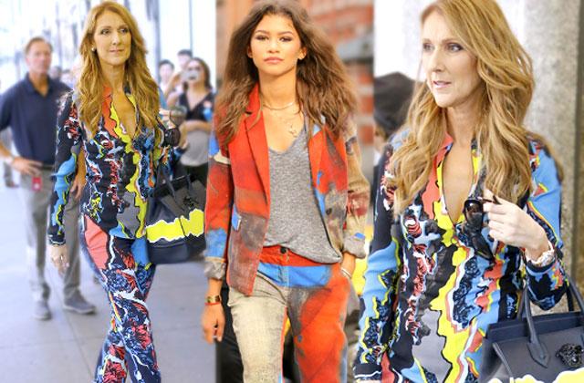 //celine dion bizarre outfit zendaya fashion icon pp