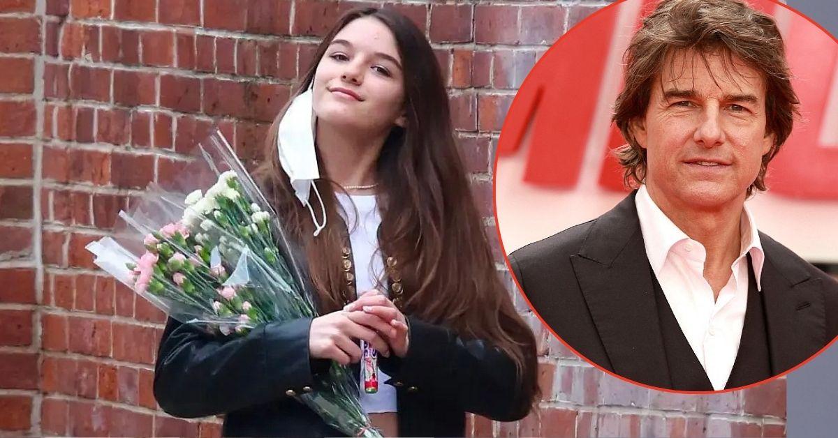 Composite photo of Suri Cruise, Tom Cruise