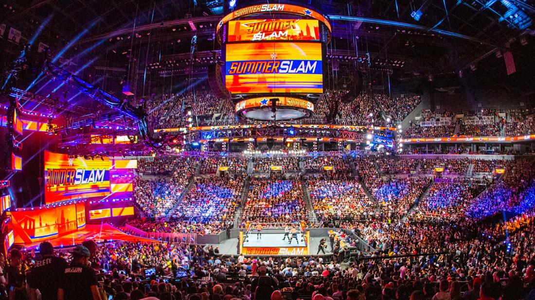 WWE SummerSlam Stadium Filled With WWE Fans