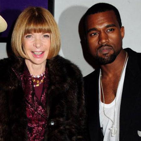 //kanye lunches e and lectures e anna wintour