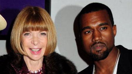 //kanye lunches e and lectures e anna wintour
